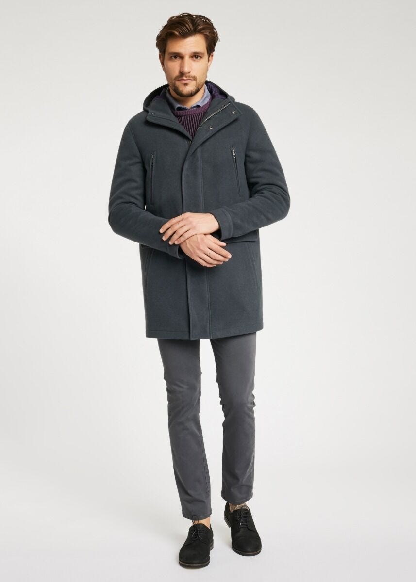 Manteau à capuche