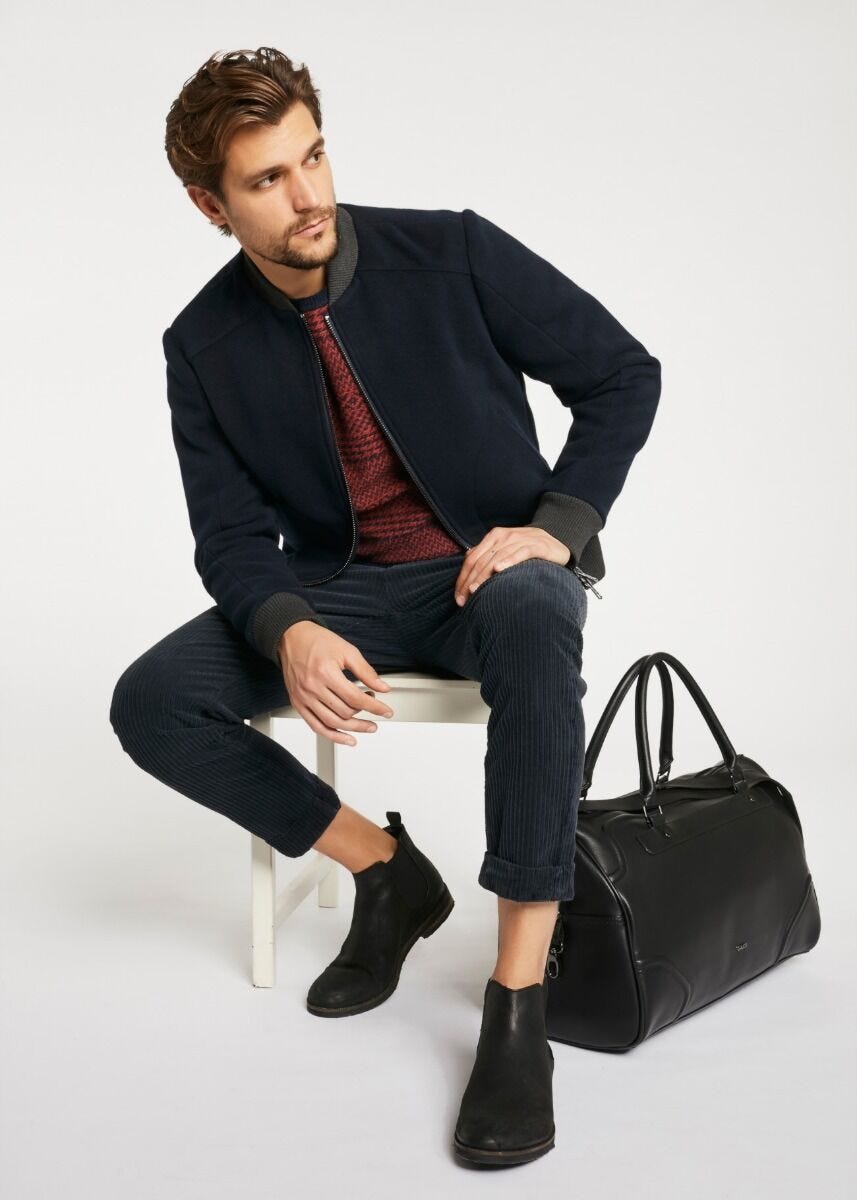 Bomber en mélange de viscose