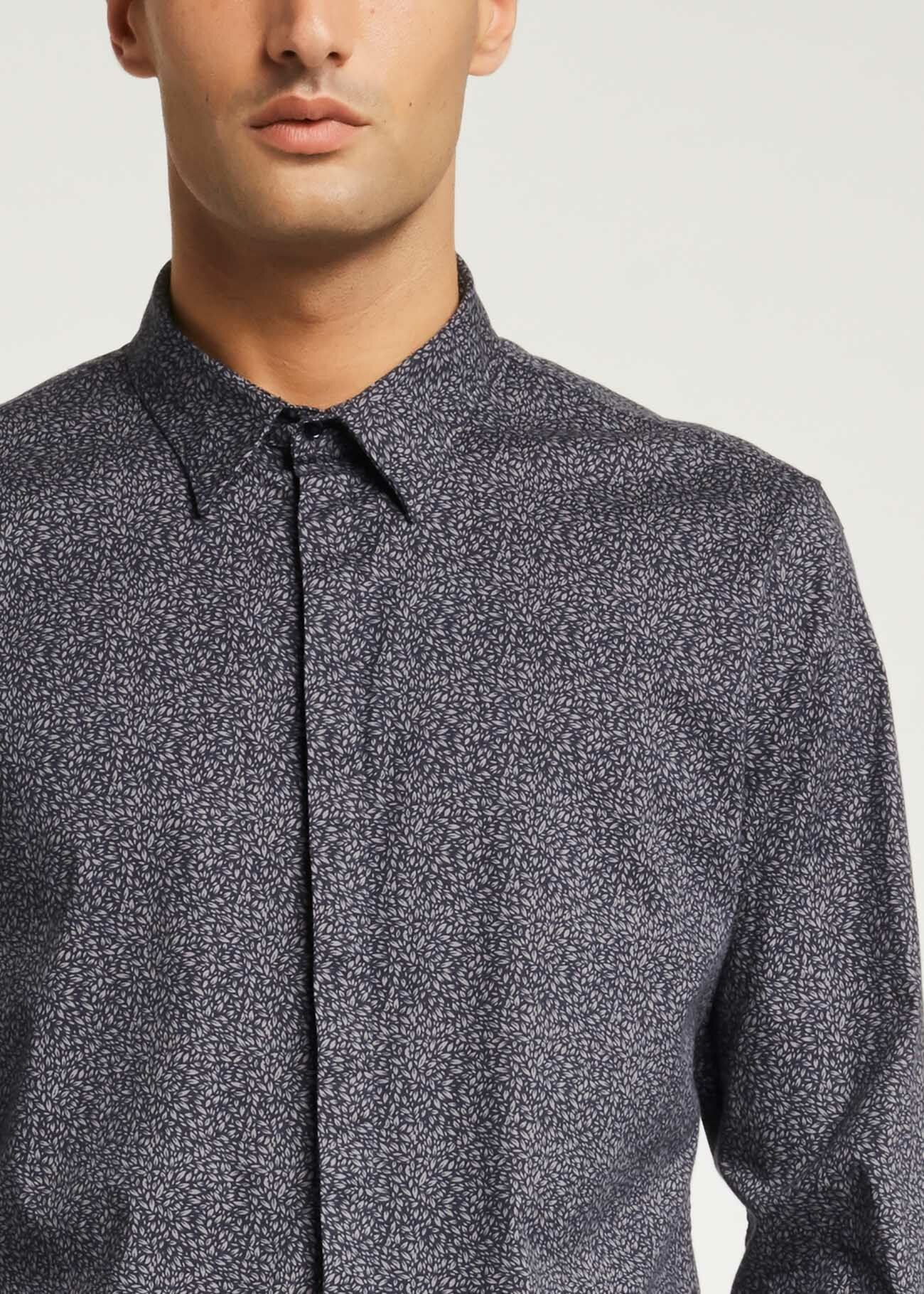Chemise en popeline imprimée