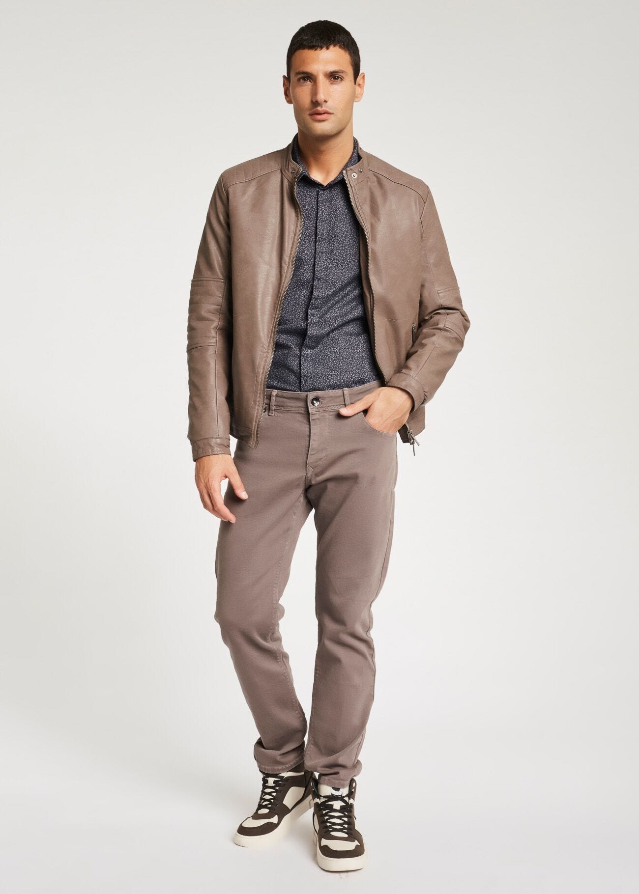 Chemise en popeline imprimée