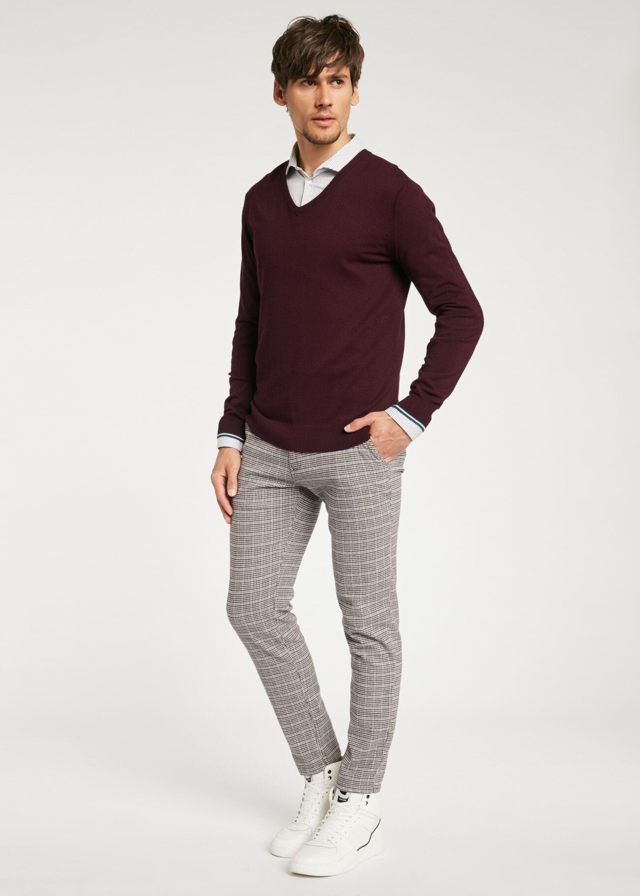 Pull de couleur unie