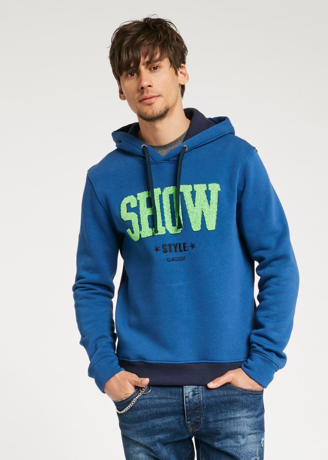 Sweat-shirt avec motif color-block