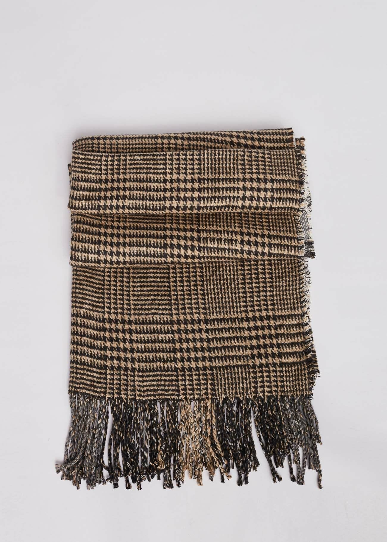 Checked scarf