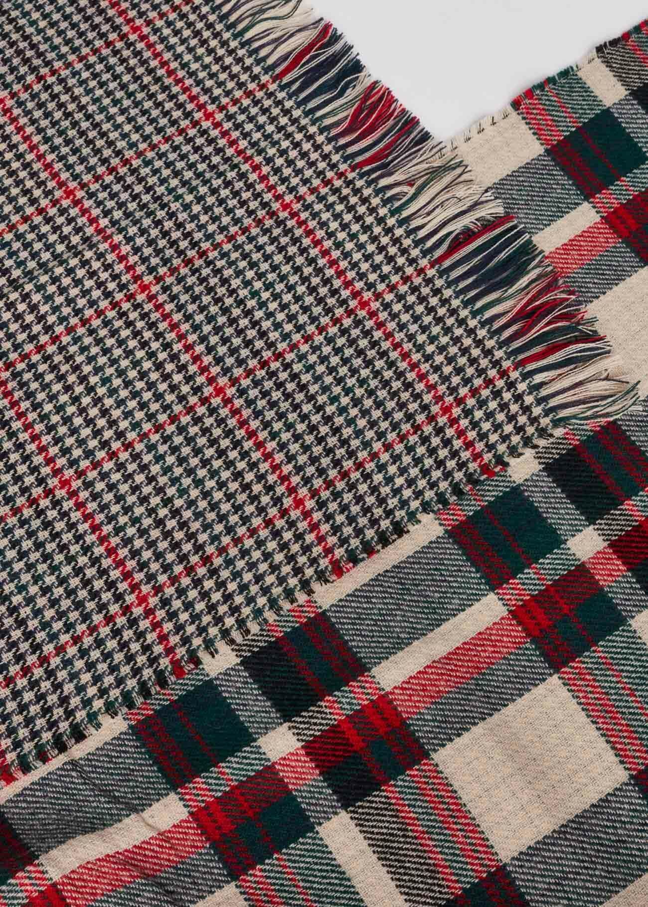 Sciarpa con motivo tartan