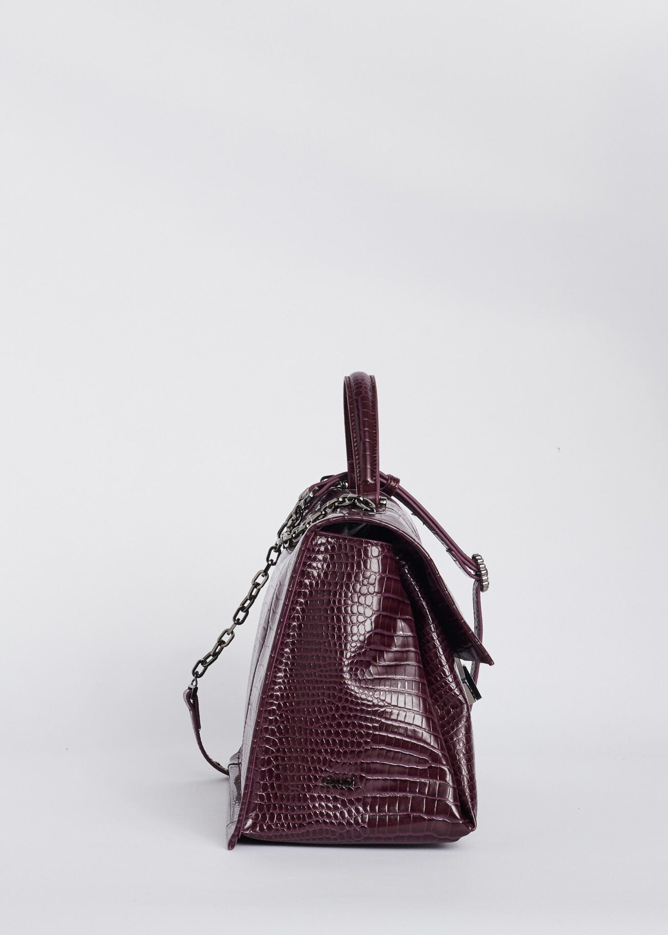 Croc print bag