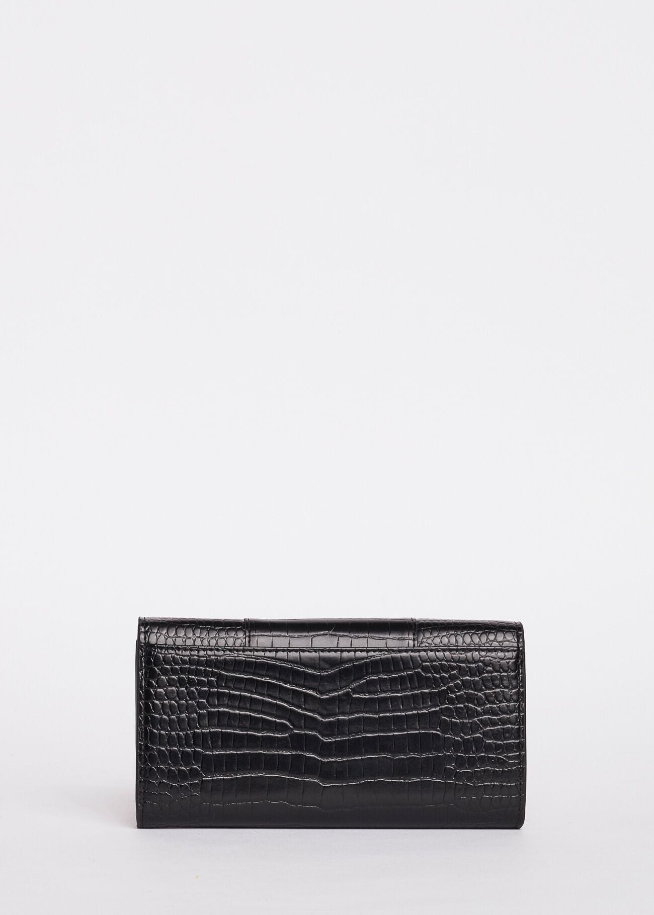 Portefeuille avec imprimé croco