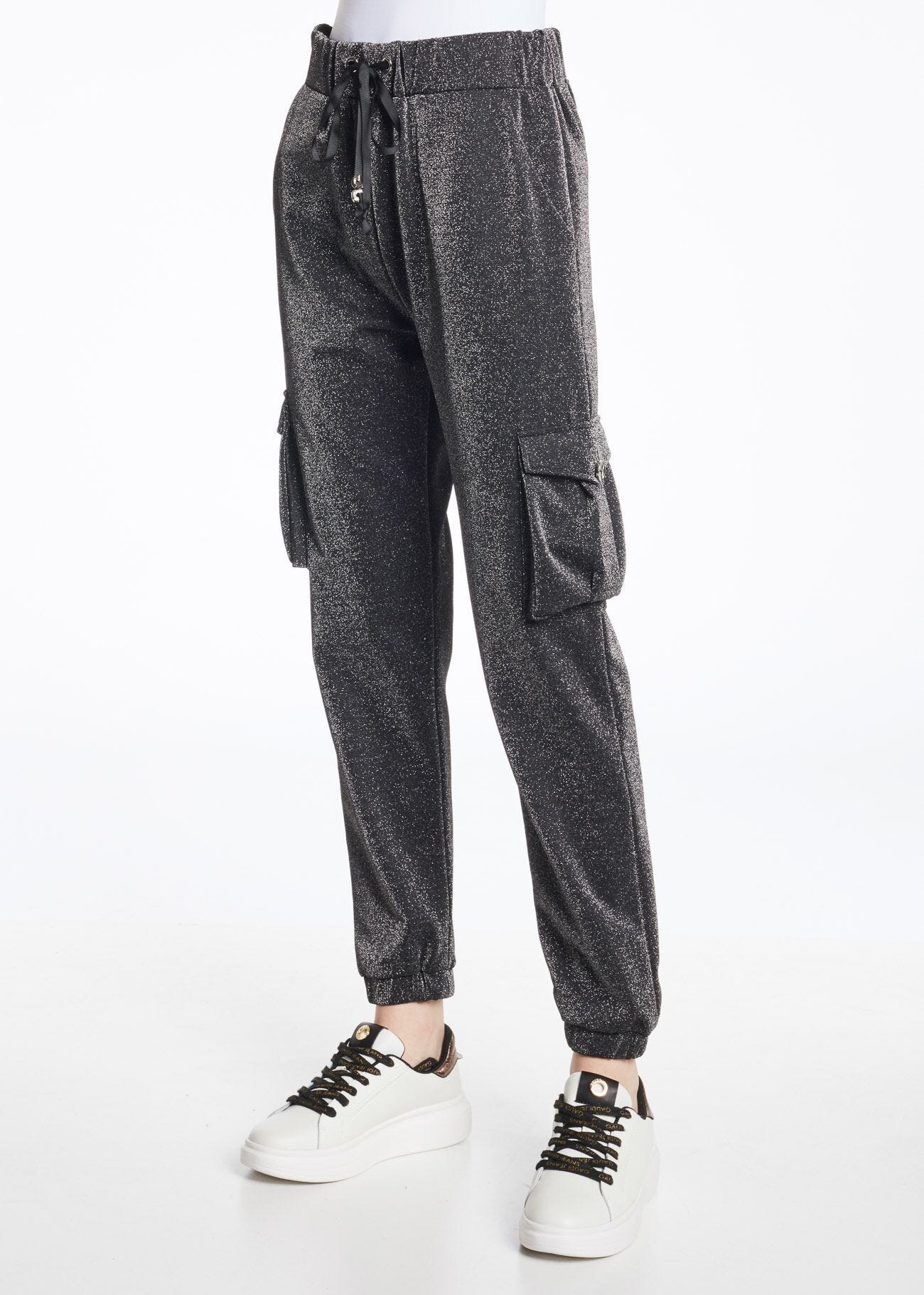 Pantalon de jogging en lurex