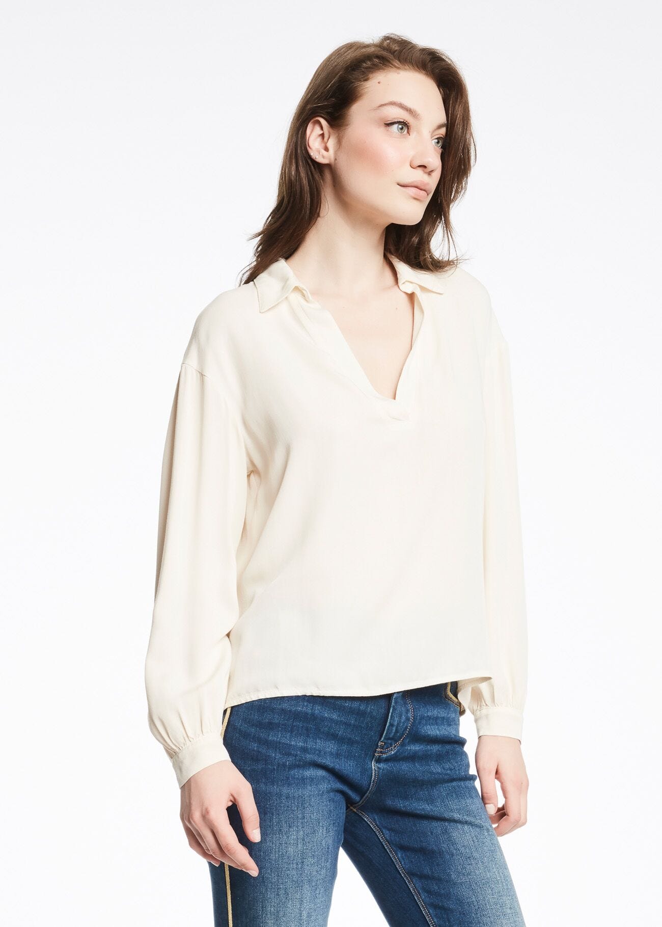 Twill blouse