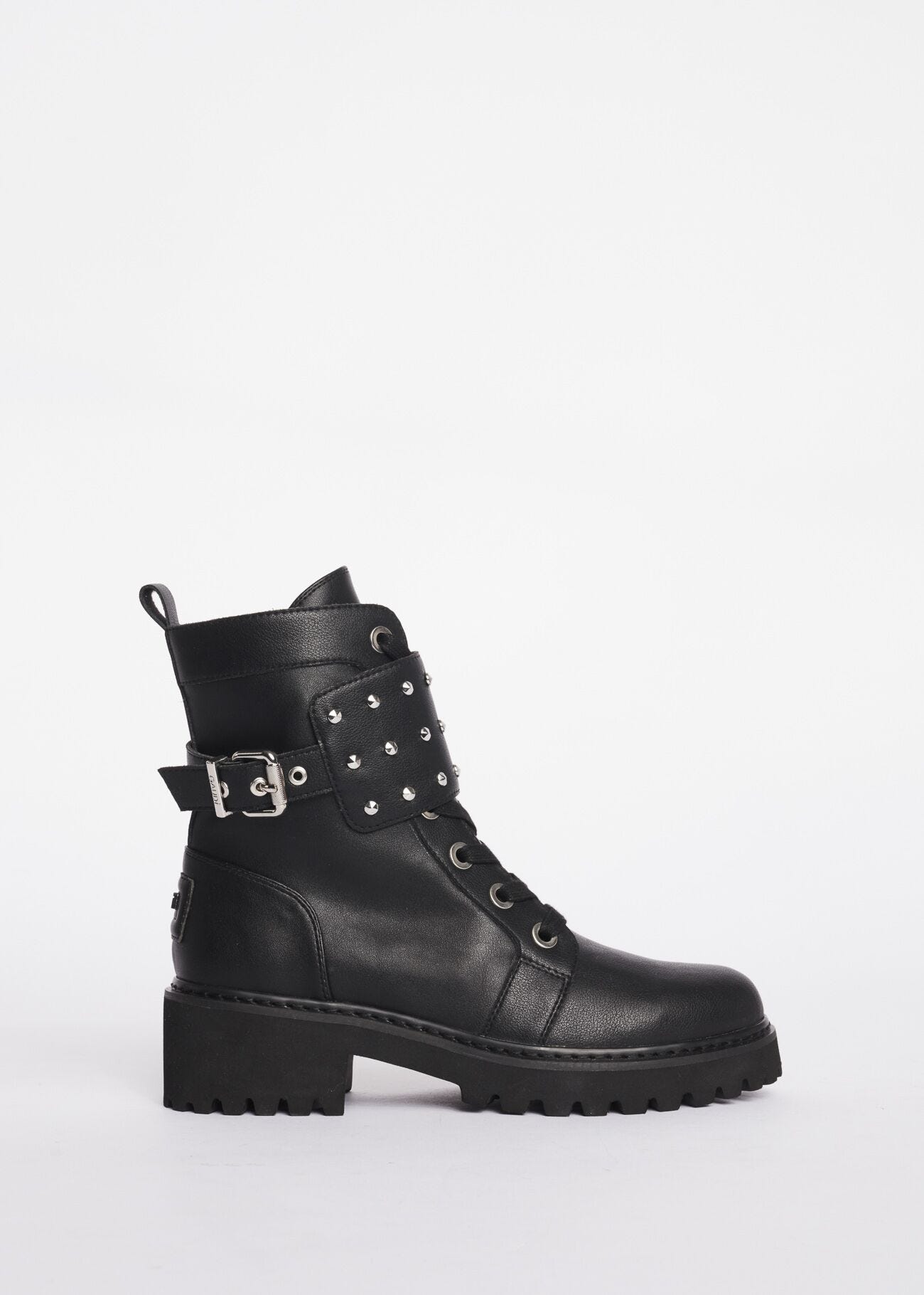 Studded combat boots
