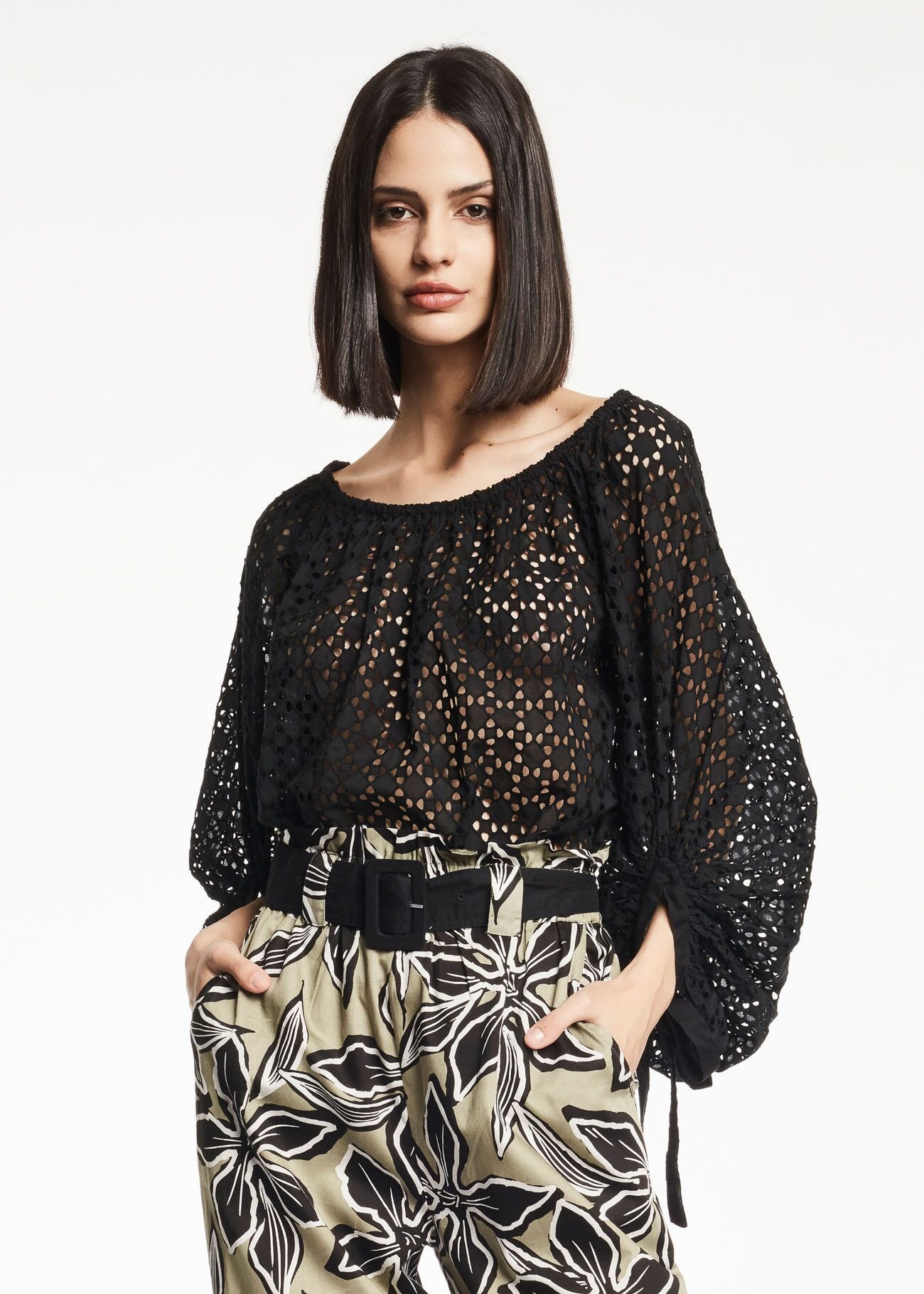 Blouse en broderie anglaise