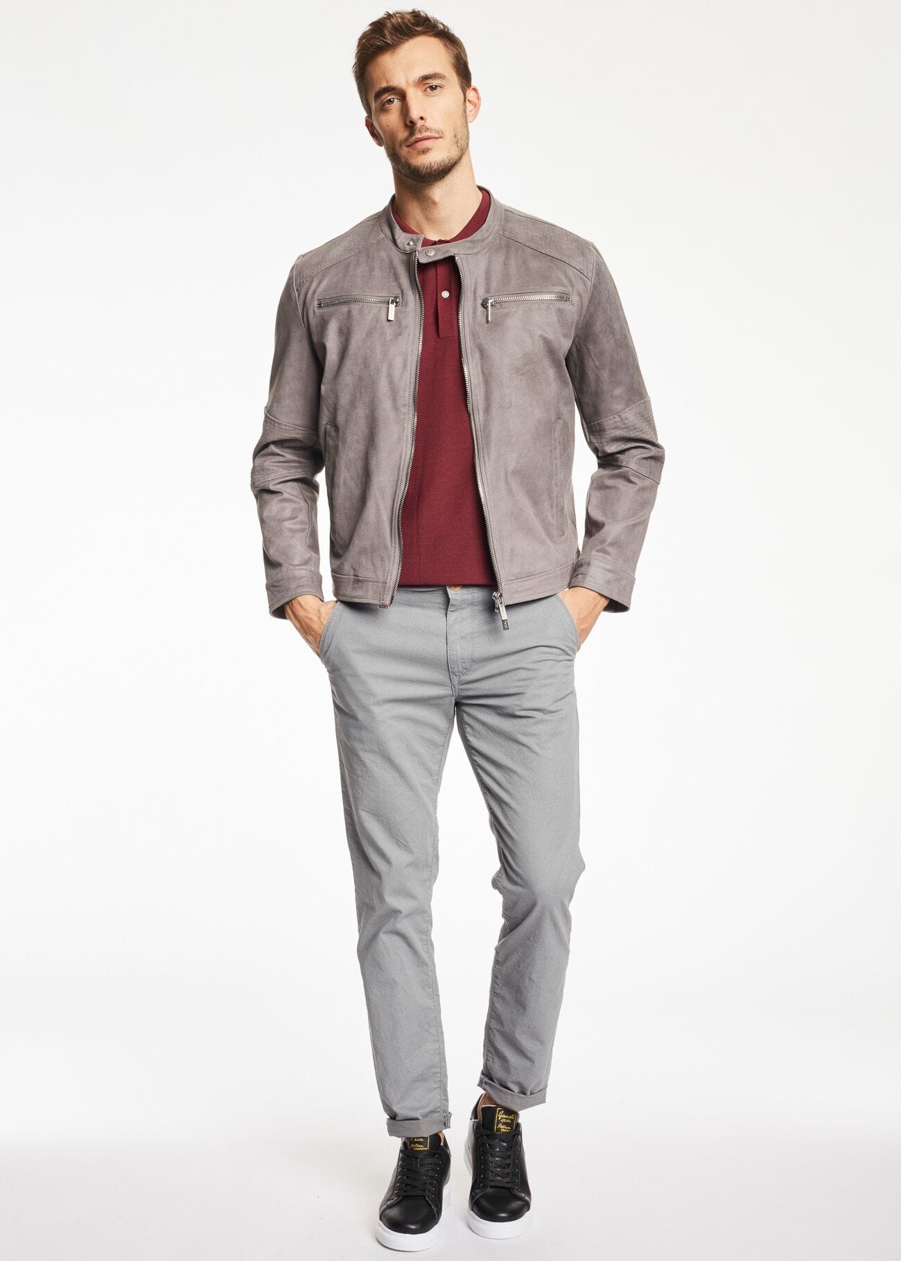 Pantalon chino rayé
