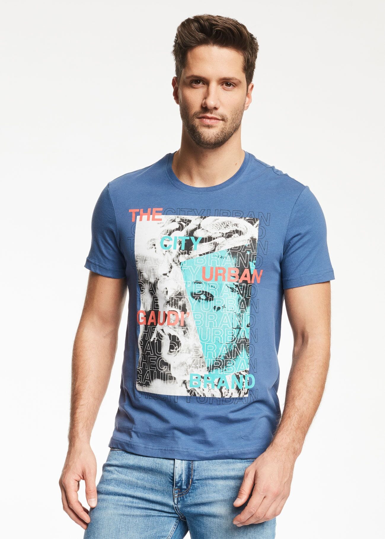 T-shirt avec grand imprimé 