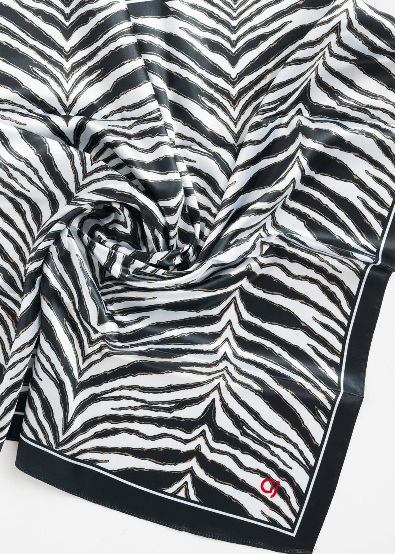 Foulard avec motif animalier 