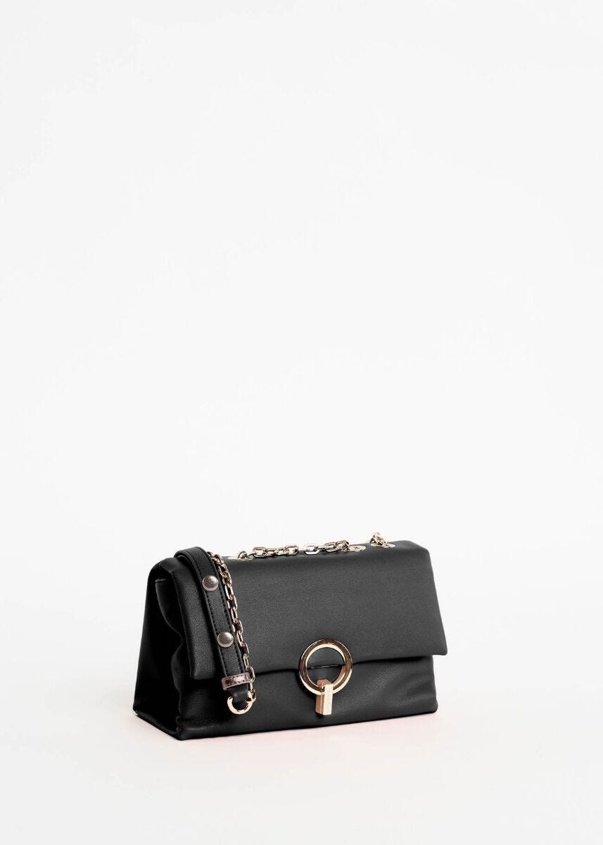 Sac porté croisé effet cuir 