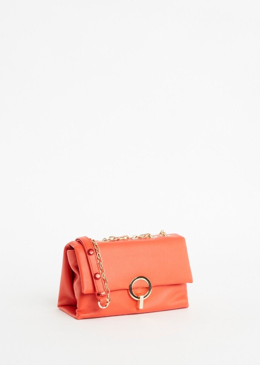 Leather-effect crossbody bag 