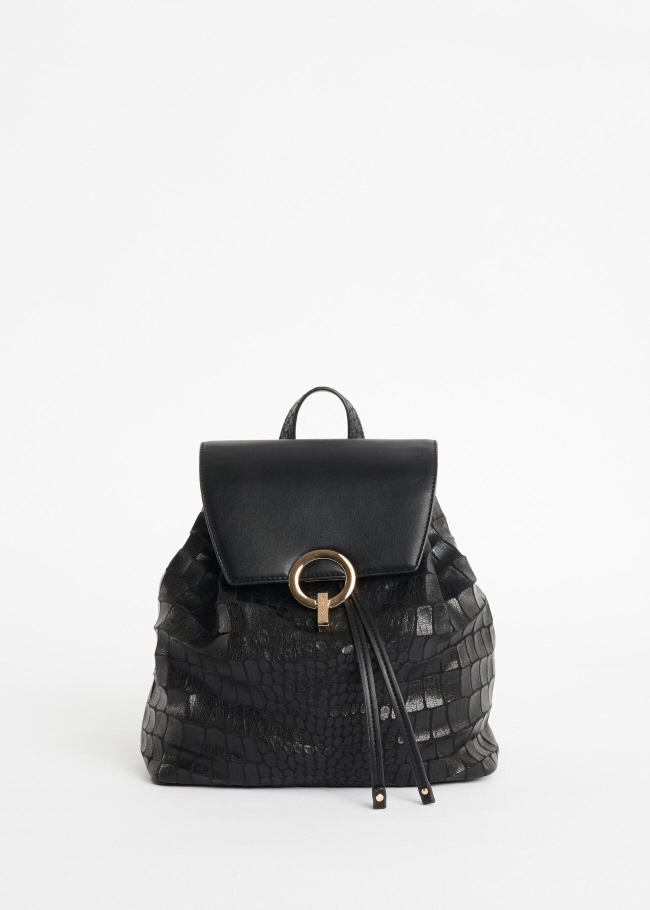 Sac à dos imprimé croco 