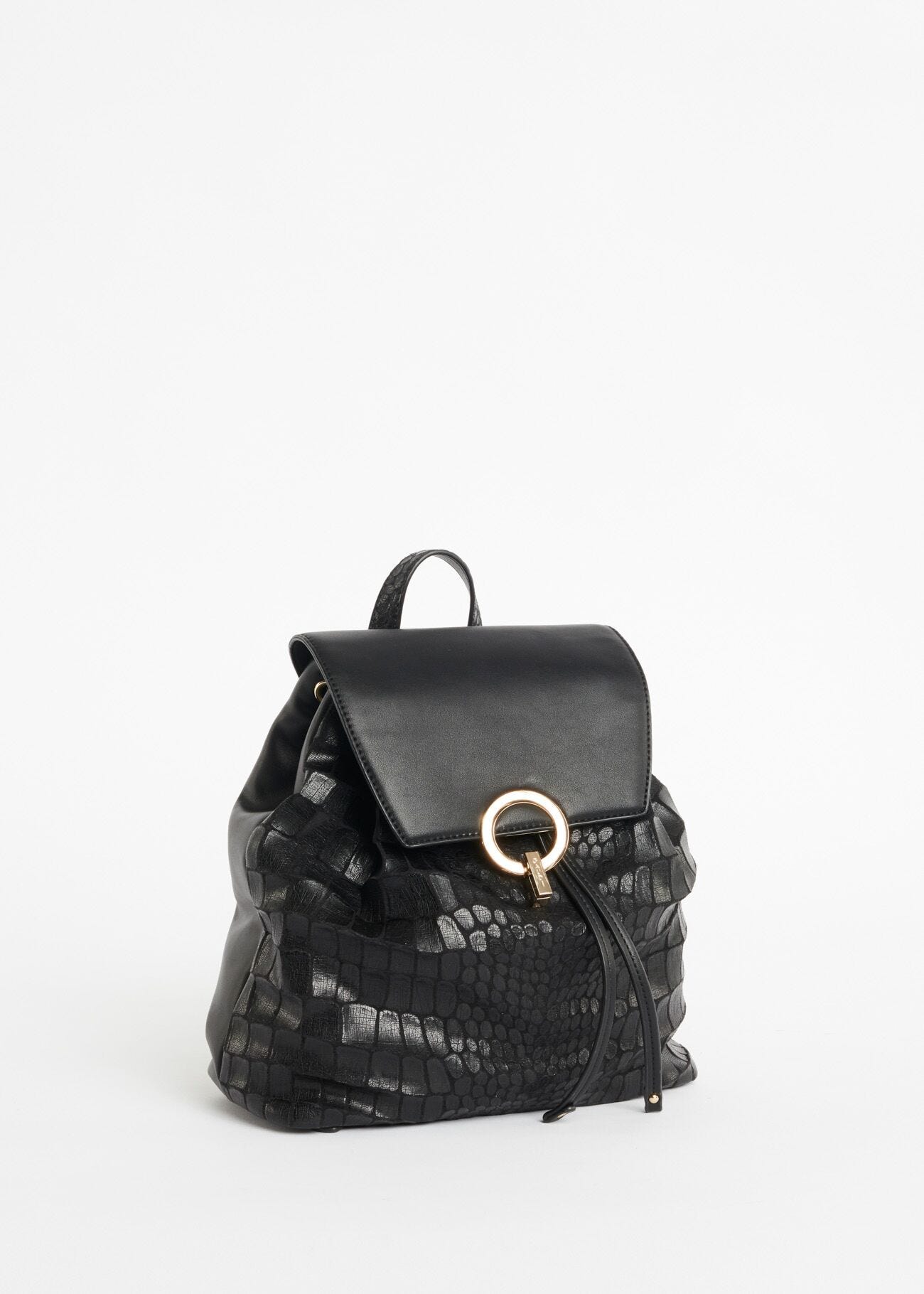 Sac à dos imprimé croco 