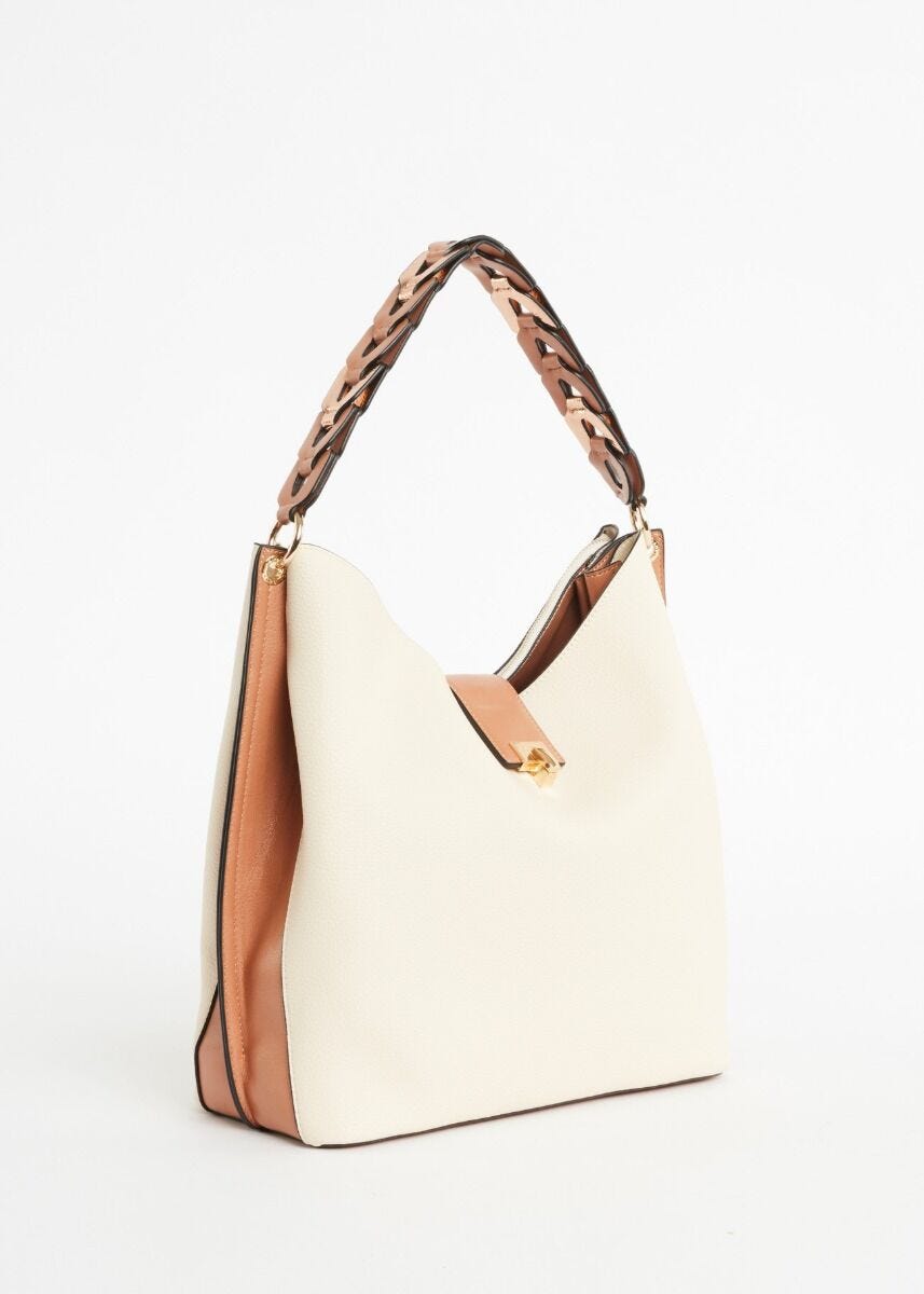 Sac porté épaule en cuir synthétique 