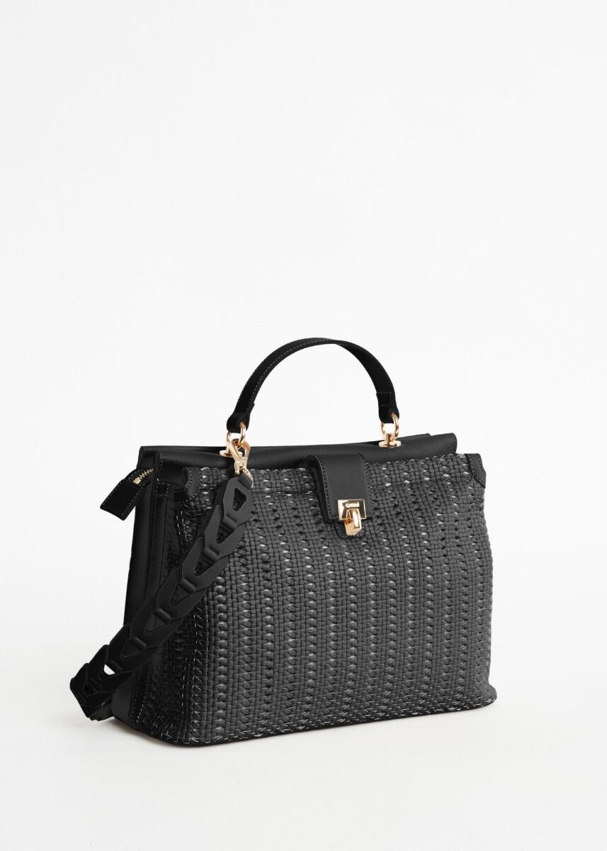 Sac à main entrelacé 