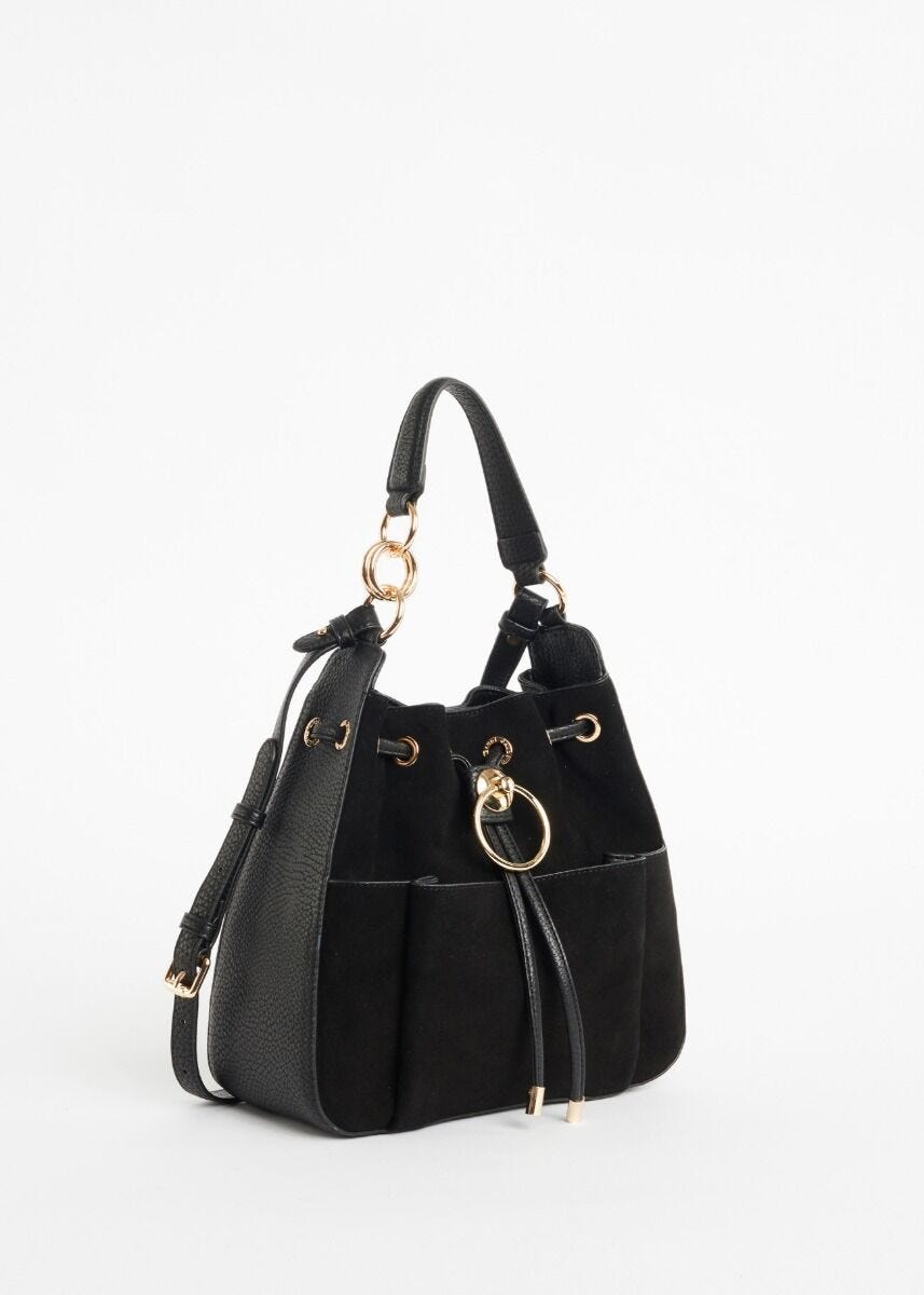 Sac seau en similicuir 