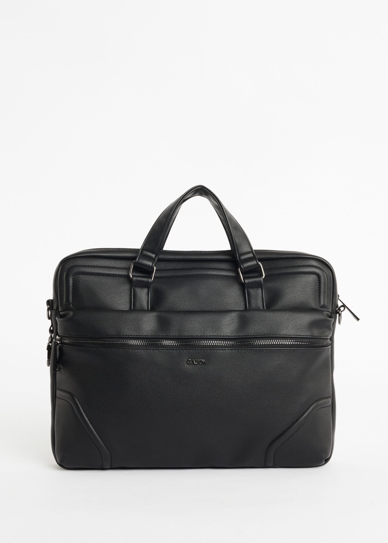 Faux leather briefcase 