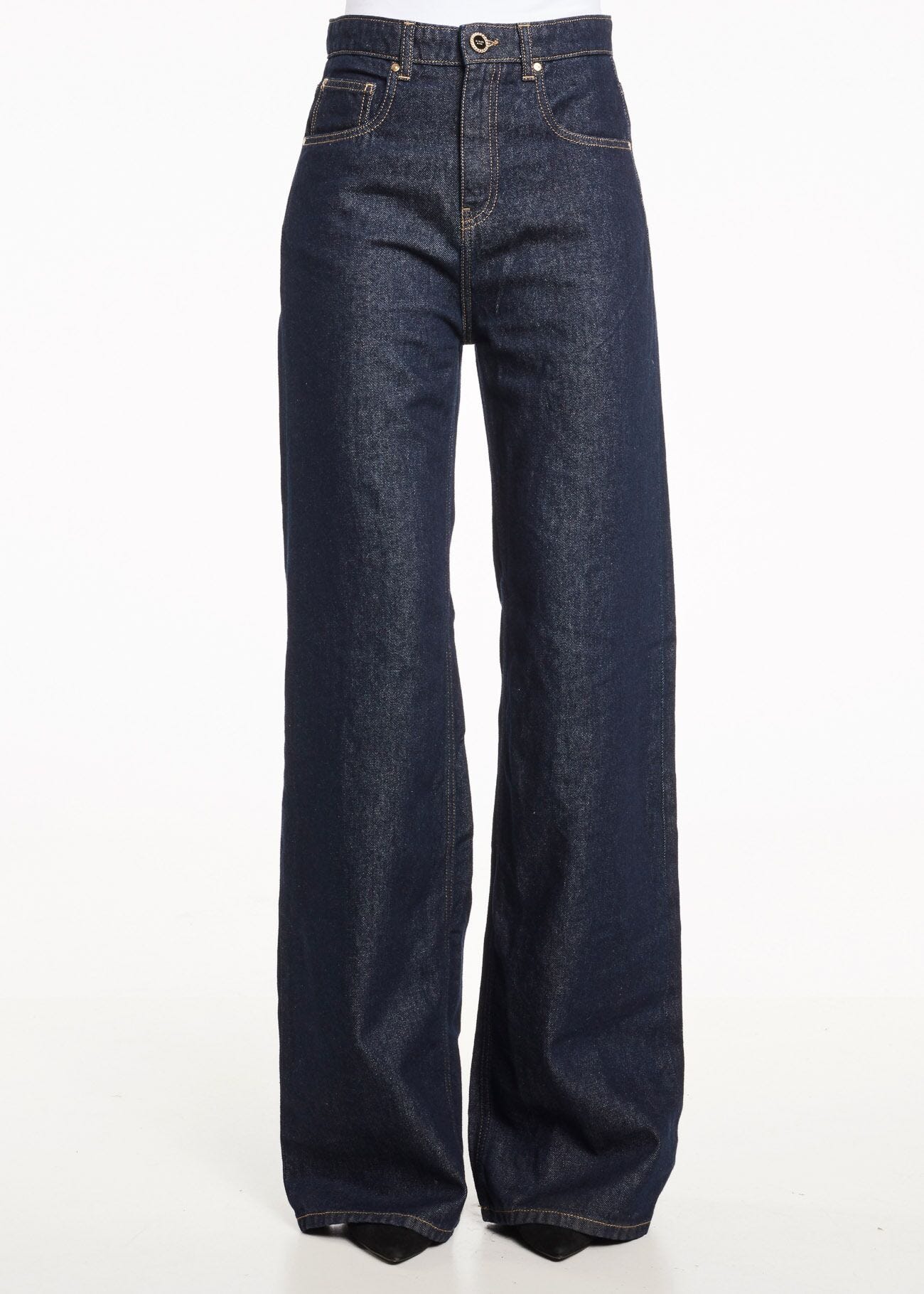 Dark indigo jeans womens shop