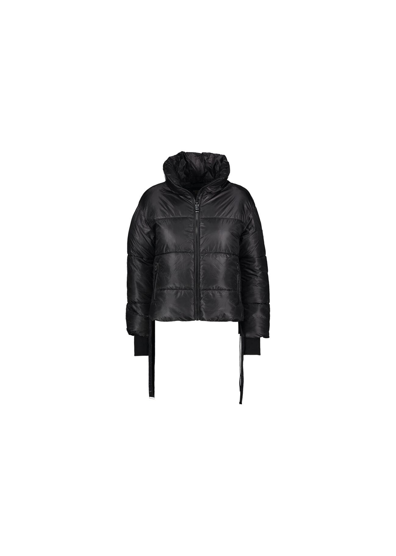 Down jacket with high neck Black