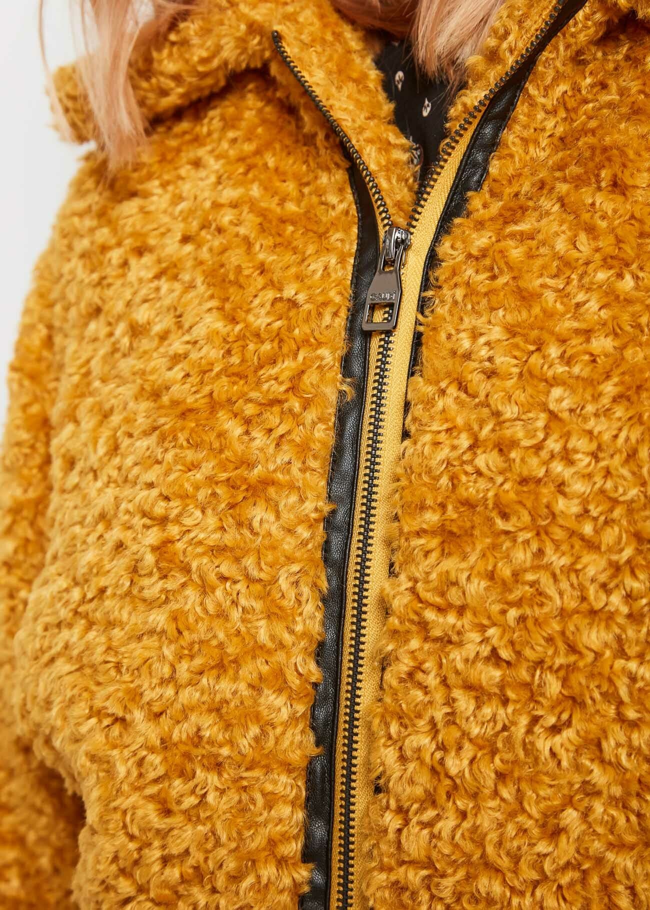 Faux fur jacket