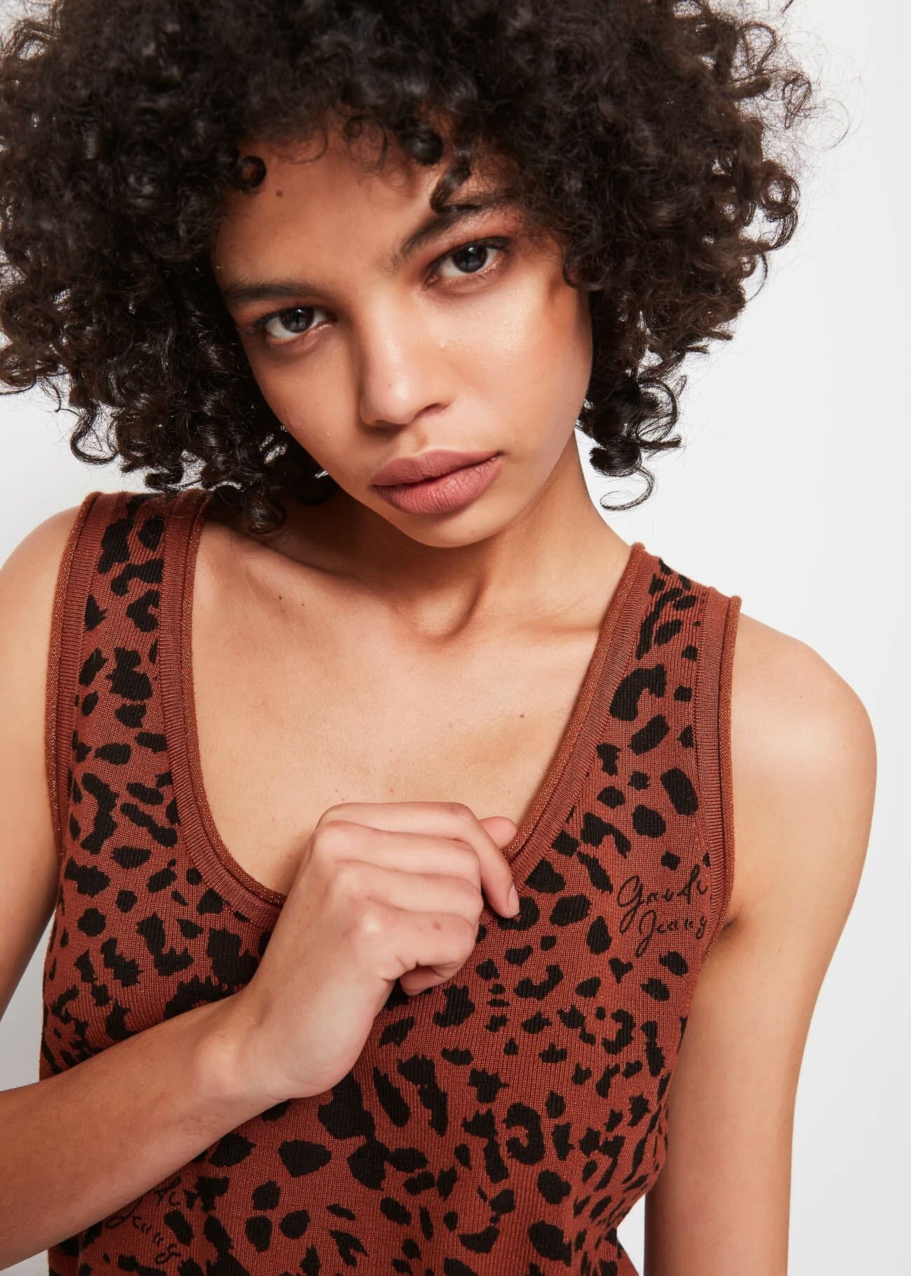 Animal-print top