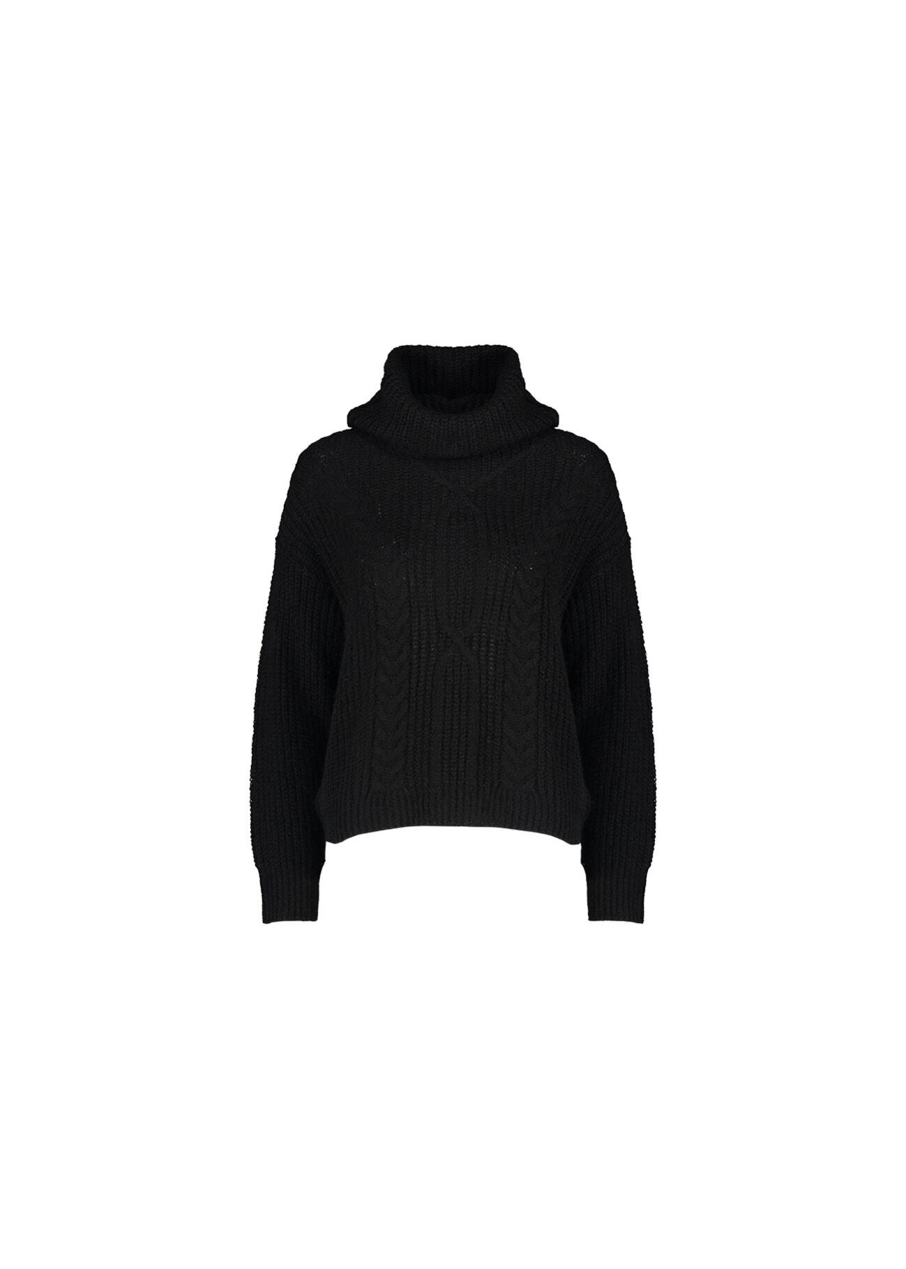 Polo neck jumper Black