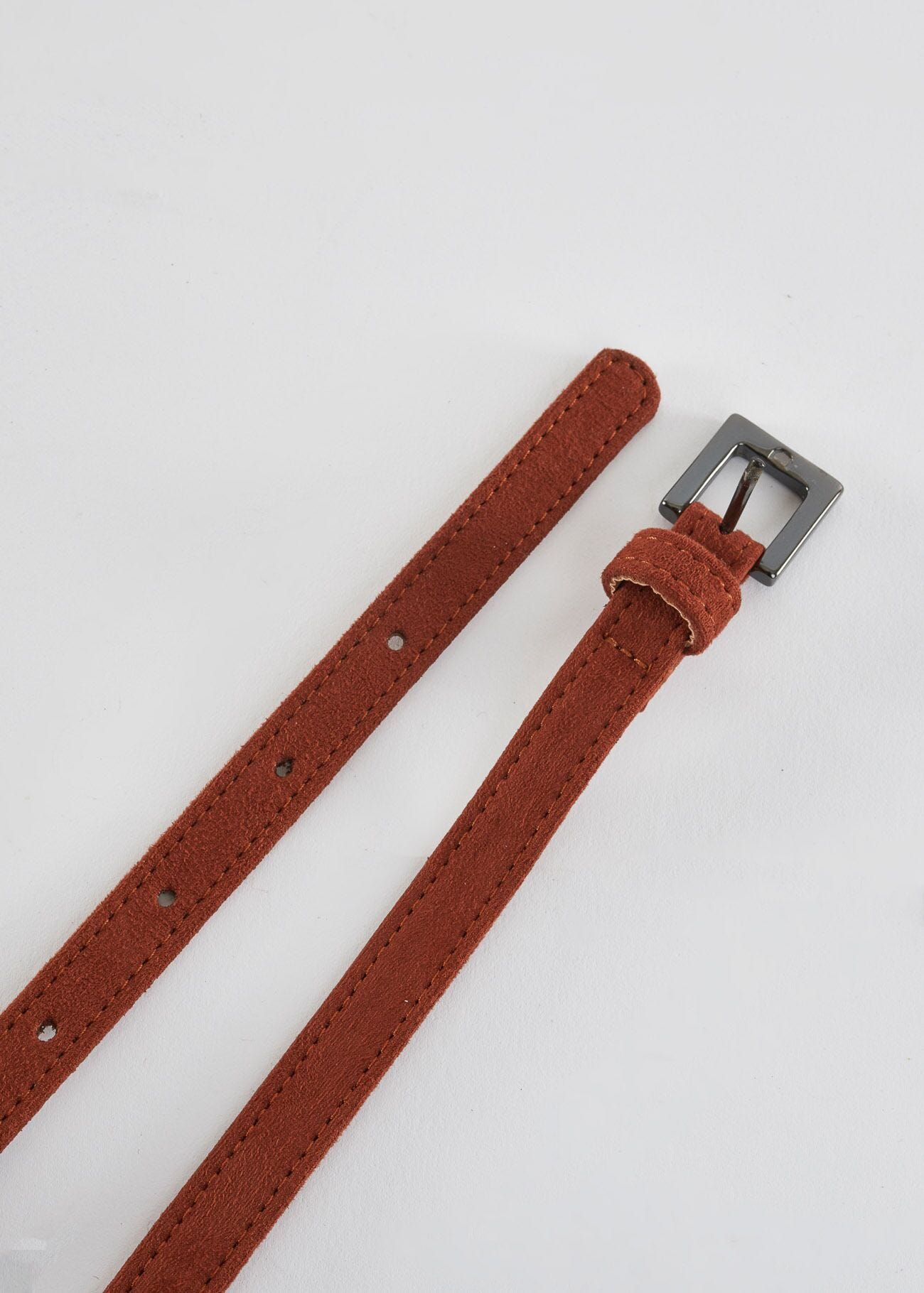 Suede belt