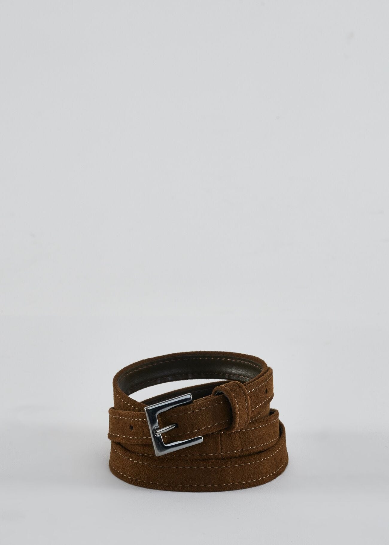 Ceinture en cuir velours