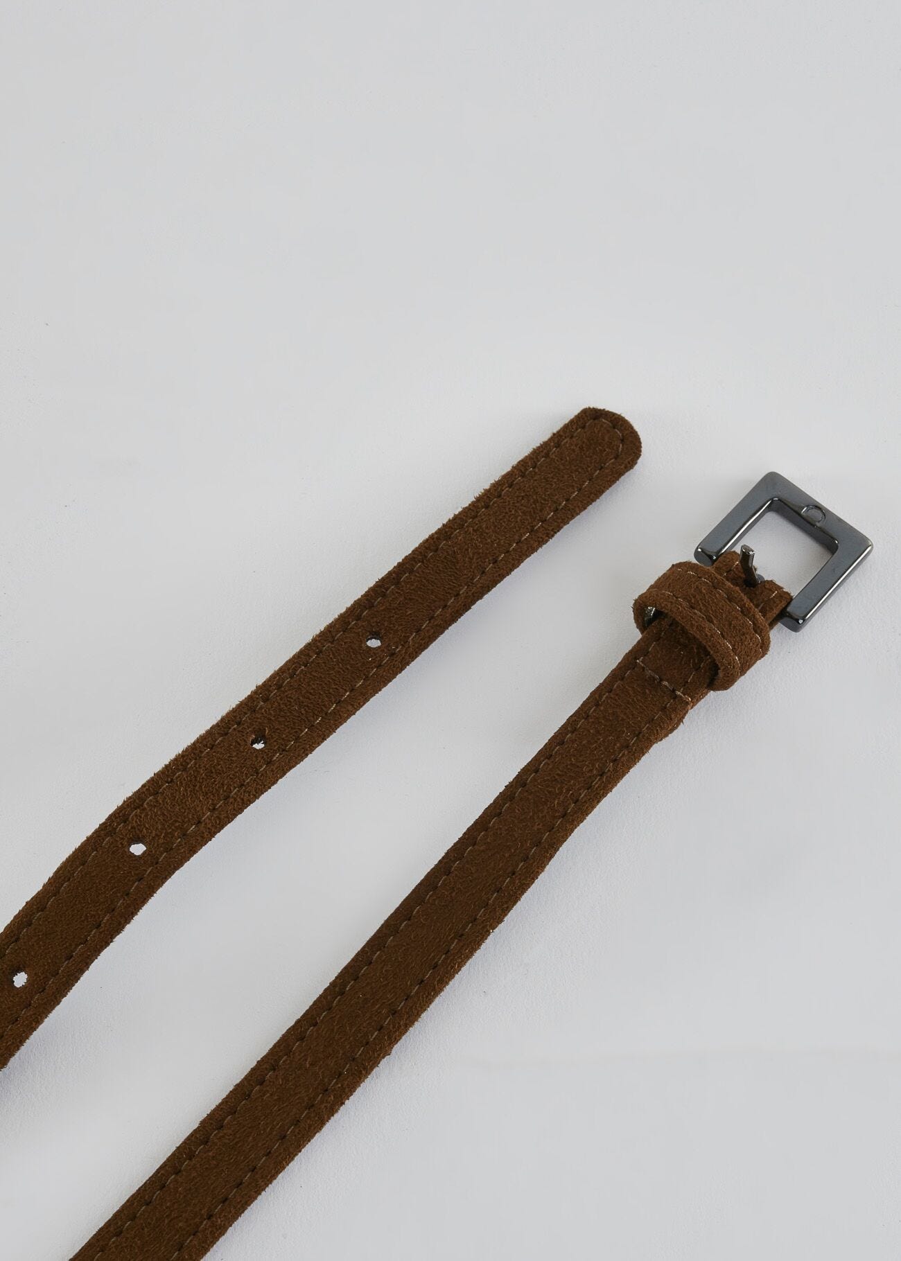 Suede belt