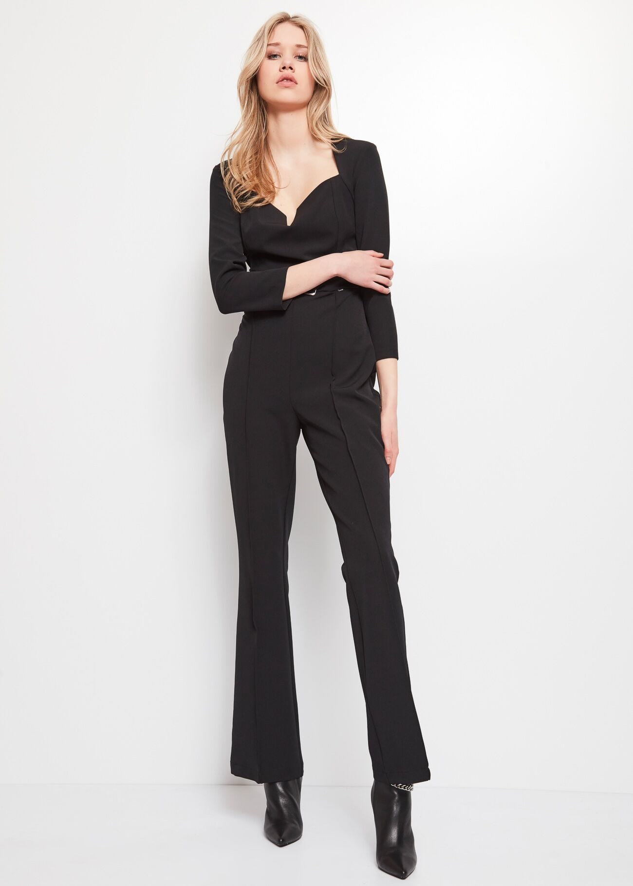 Technical fabric jumpsuit