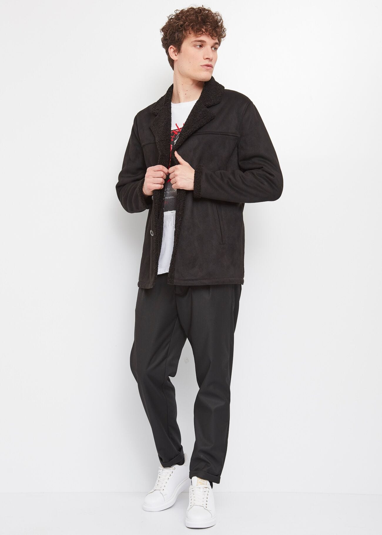 Pantalon chino avec pinces