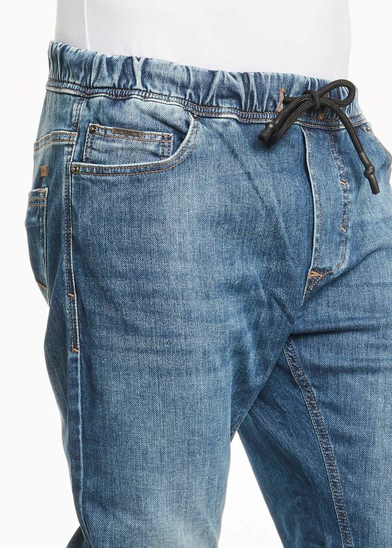 Jeans with drawstring