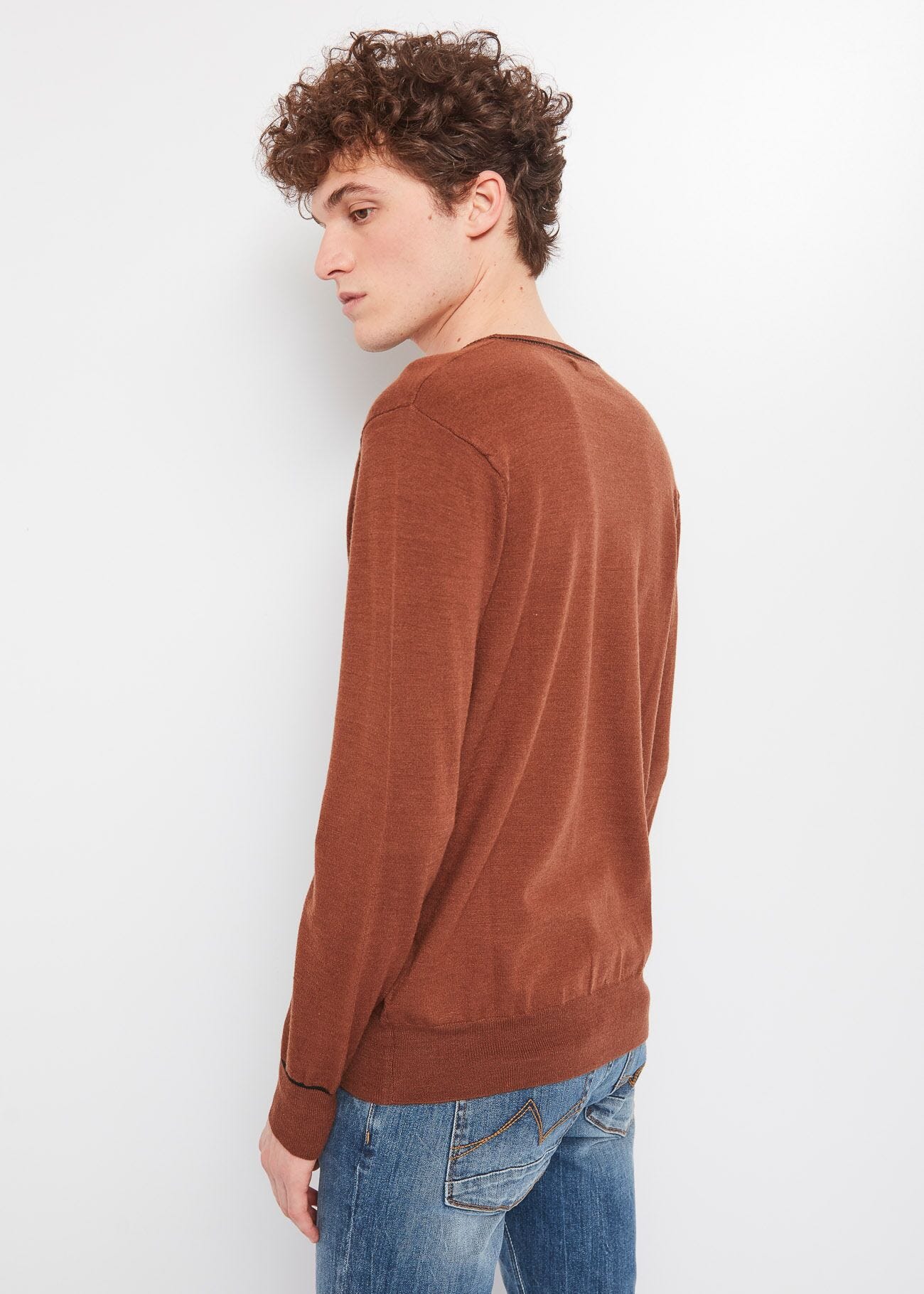 Pull en laine mélangée stretch