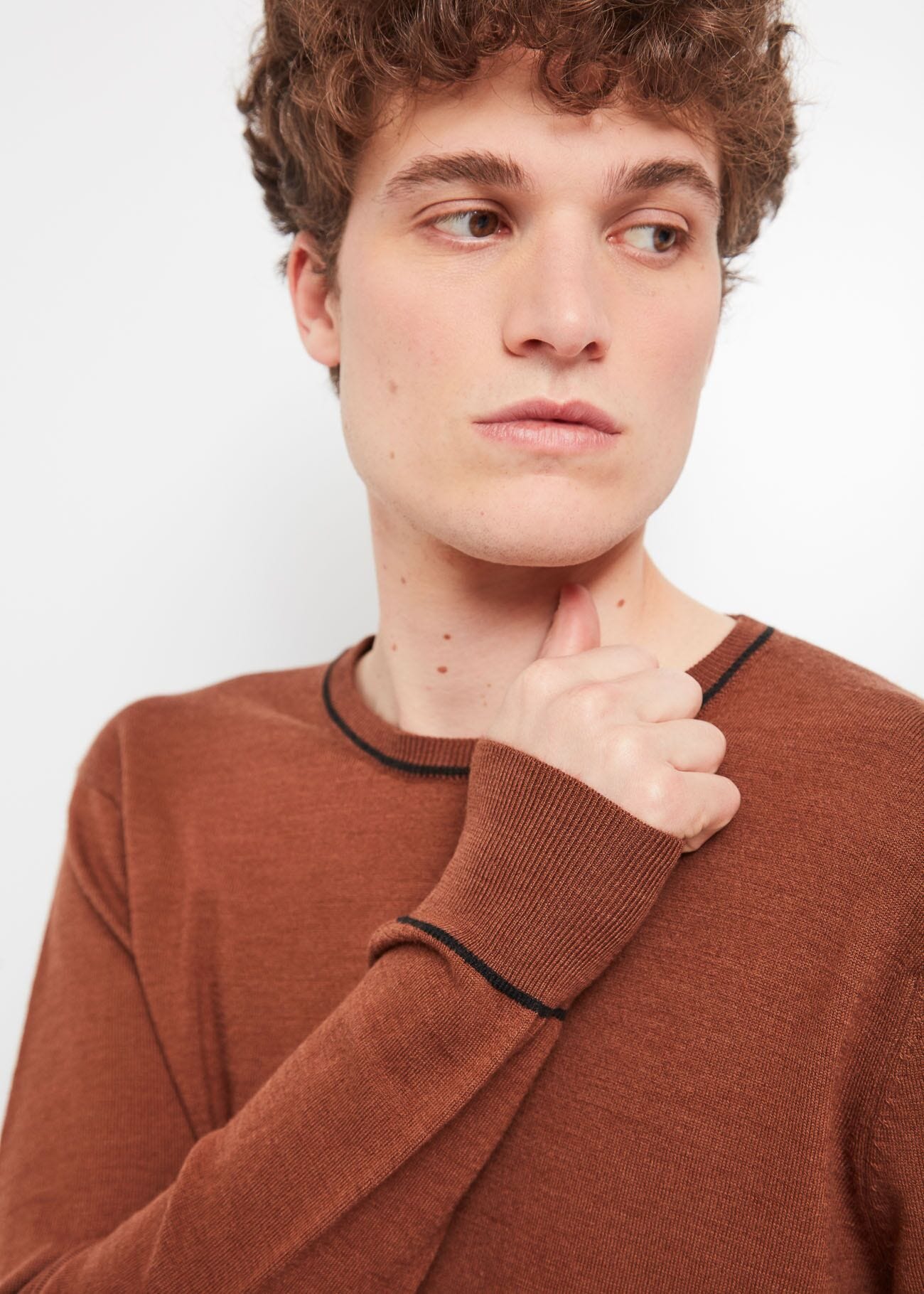 Pull en laine mélangée stretch