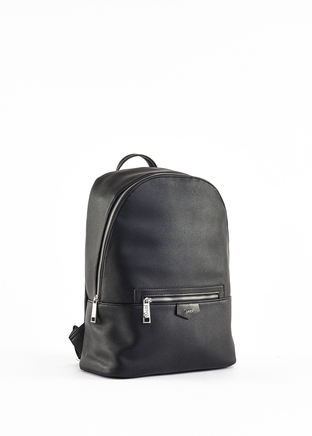 Faux leather backpack