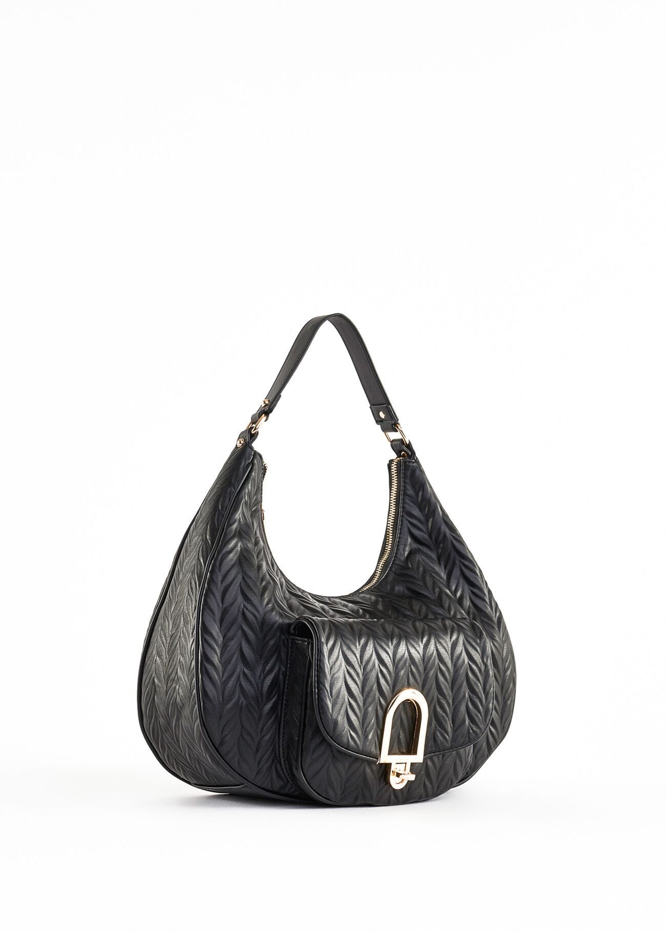 Quilted hobo bag