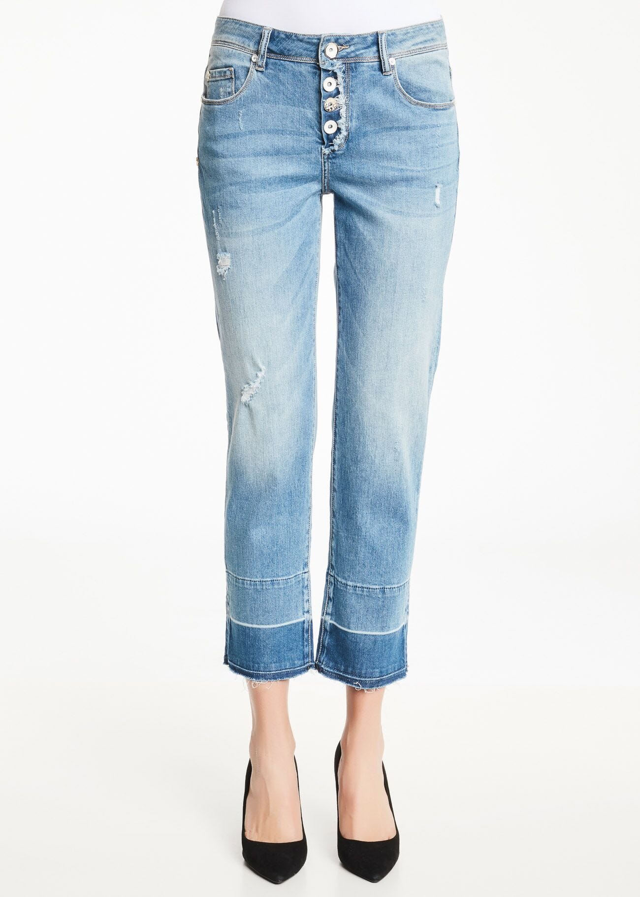 Jeans straight cropped