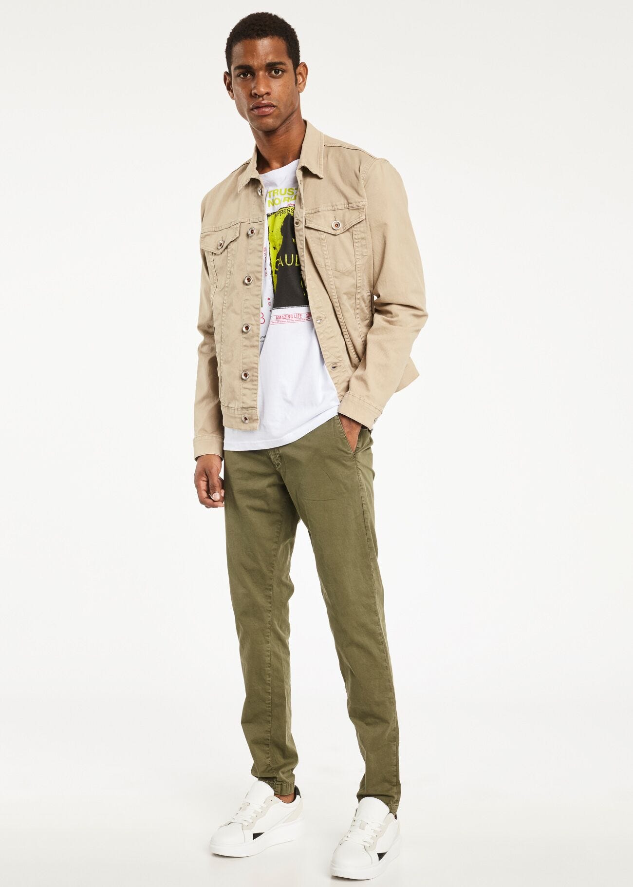 Khaki jacket mens outfit top