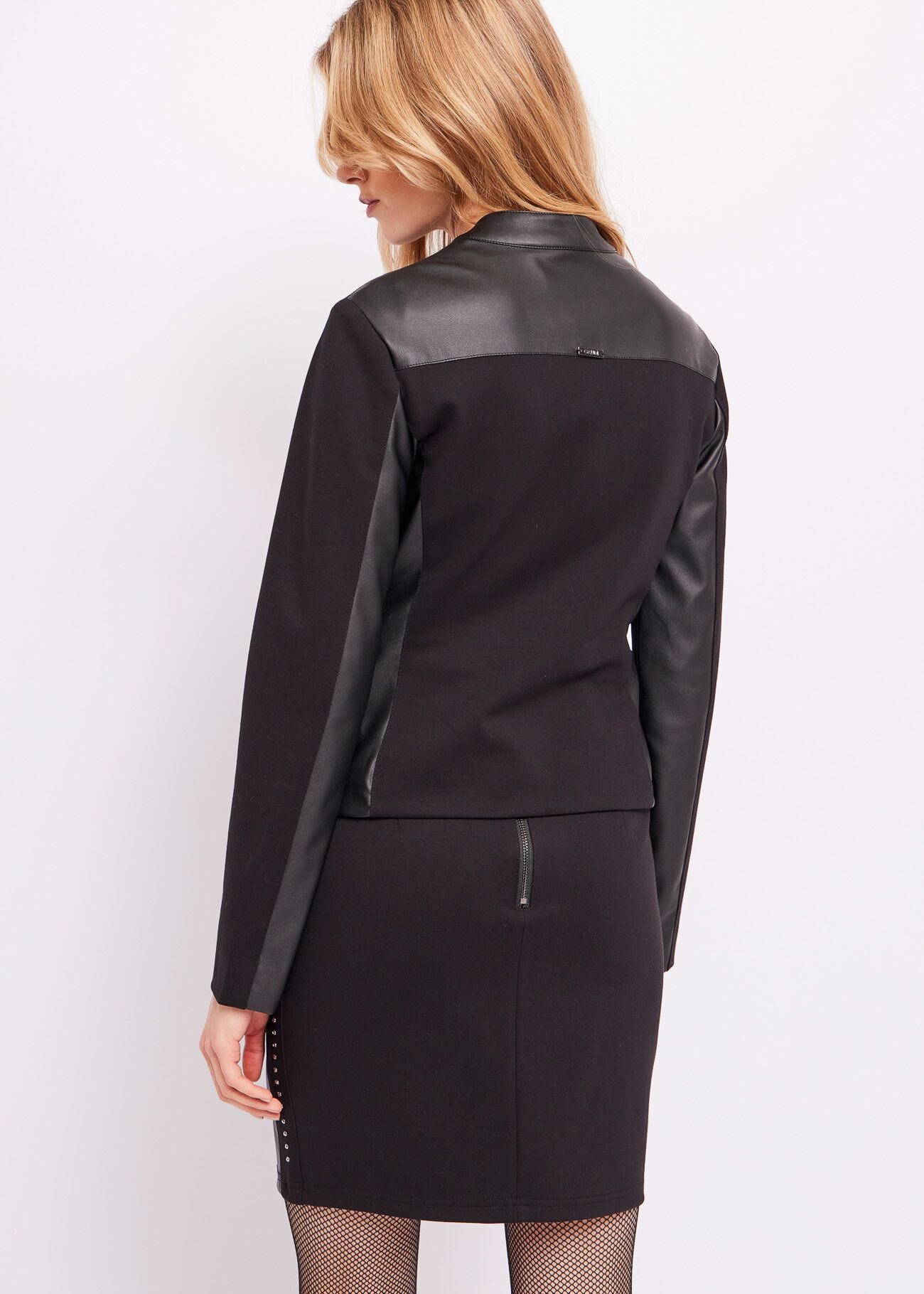 Women's faux-leather jacket