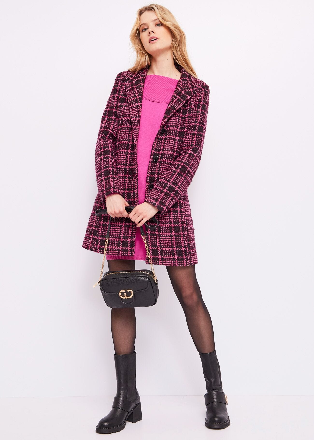 Cappotto coreana check