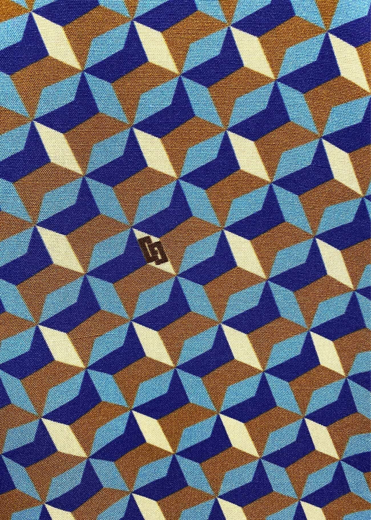 Blouse with geometric pattern