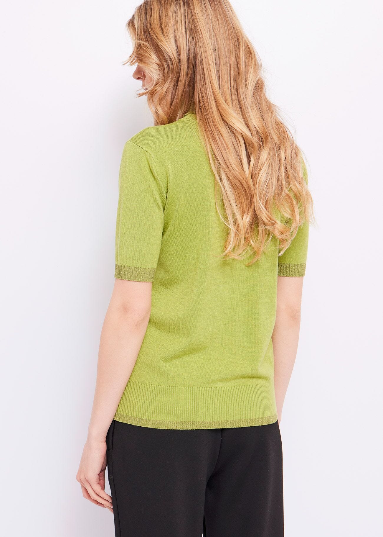 High-neck jumper