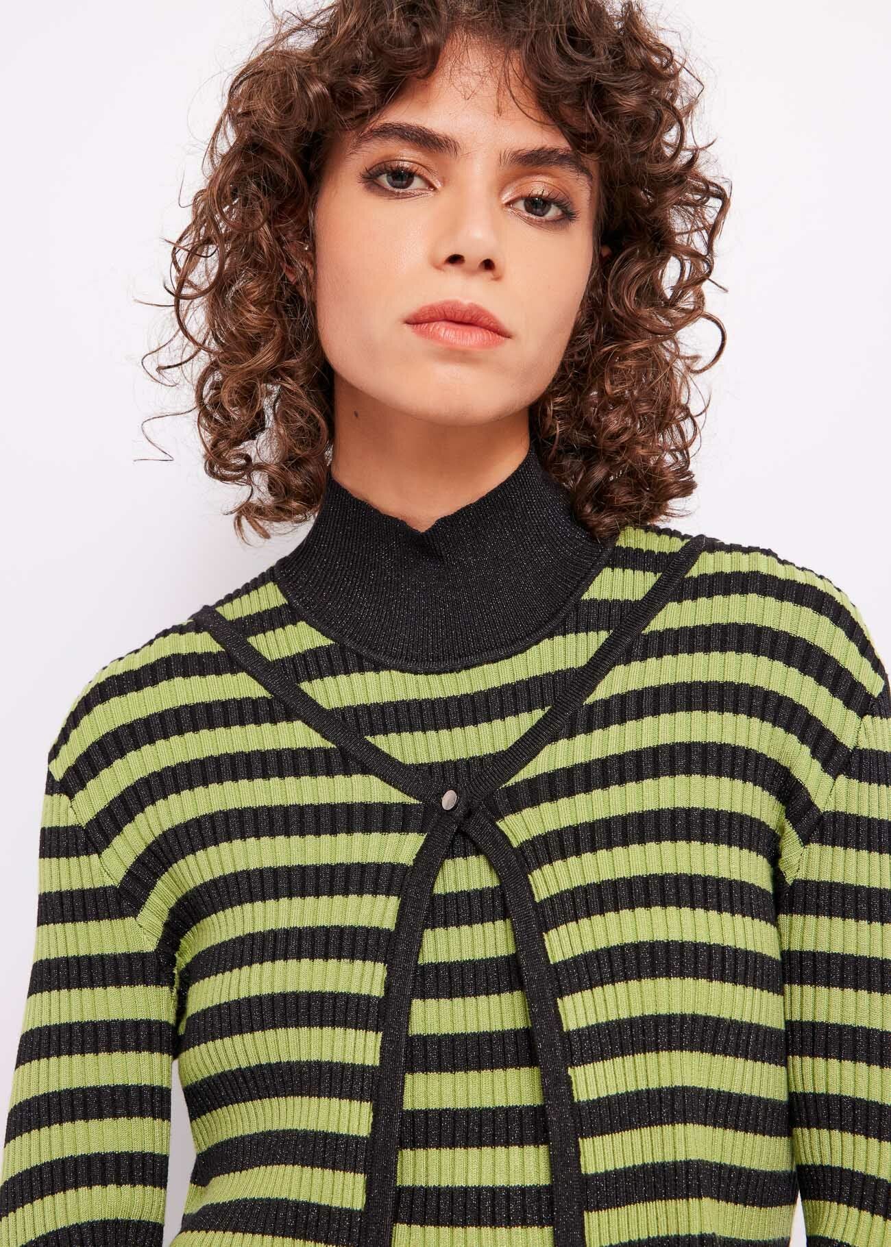 Striped cardigan