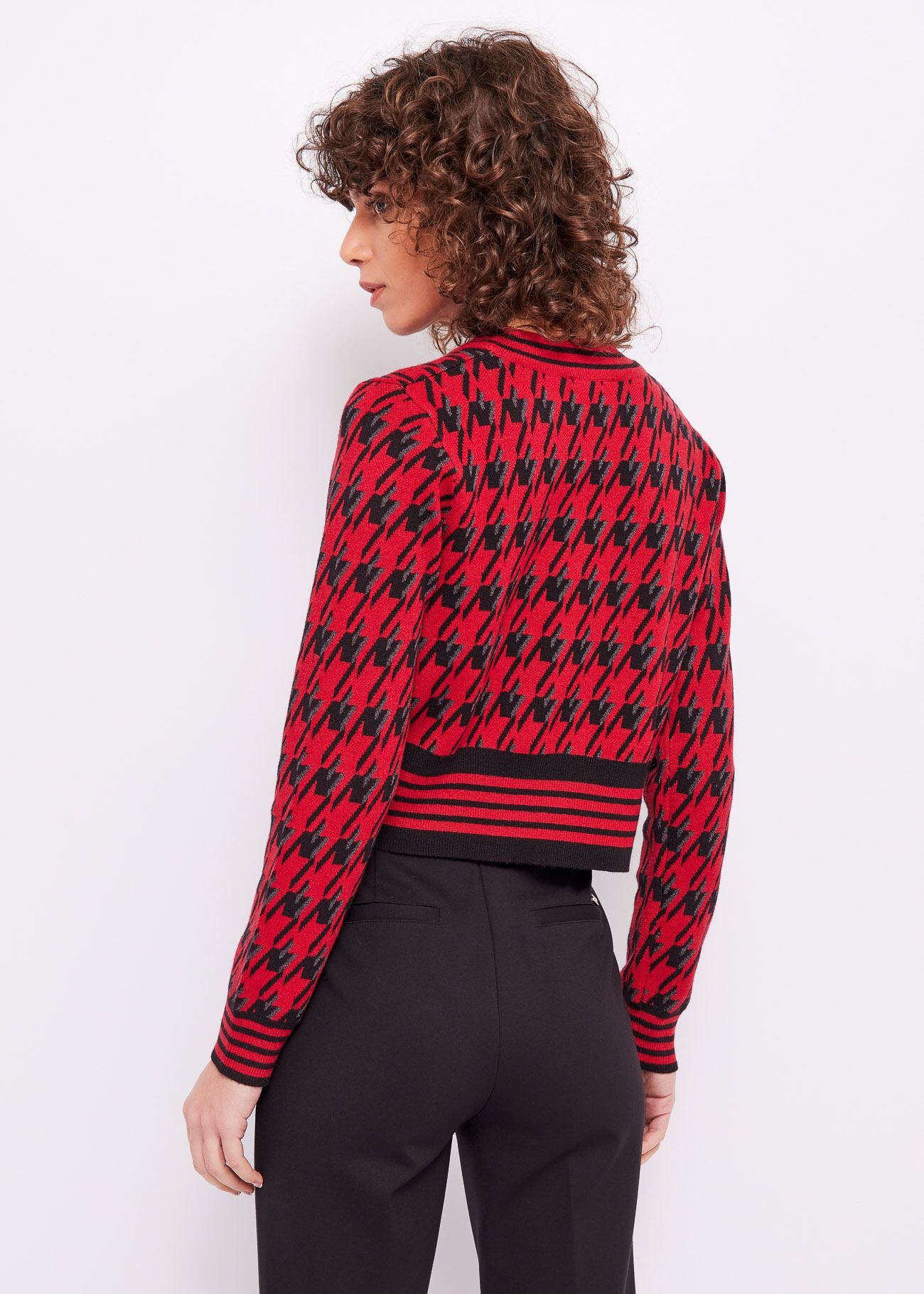 Houndstooth jumper