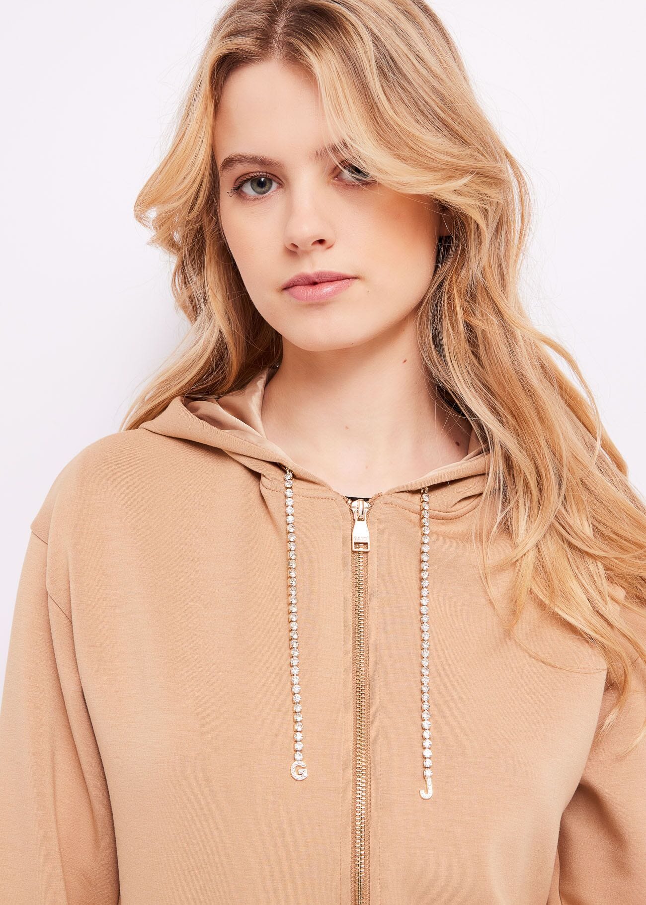 Felpa con cappuccio e zip