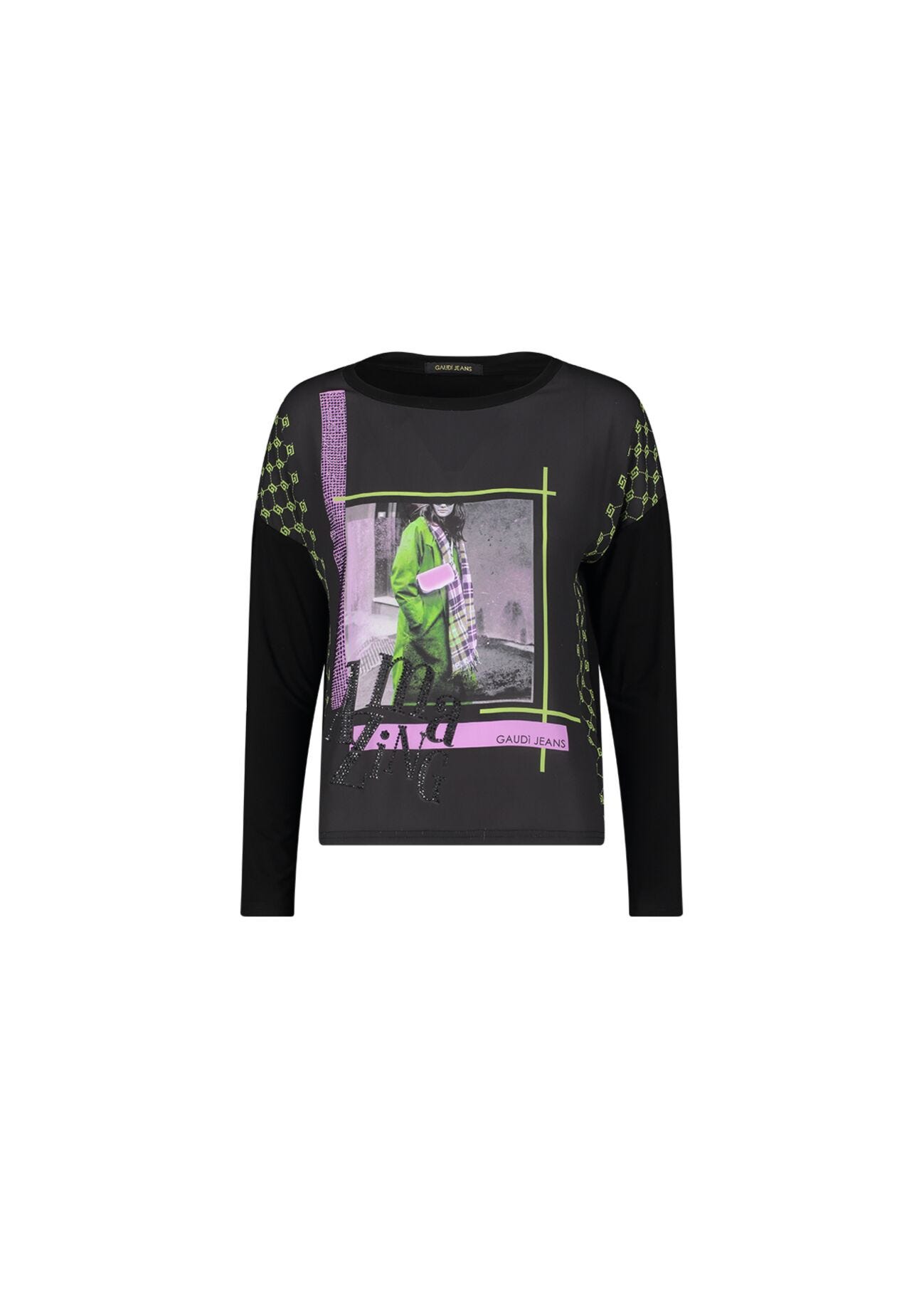 Long-sleeved T-shirt with print